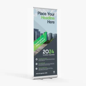 Standard retractable banner and stand