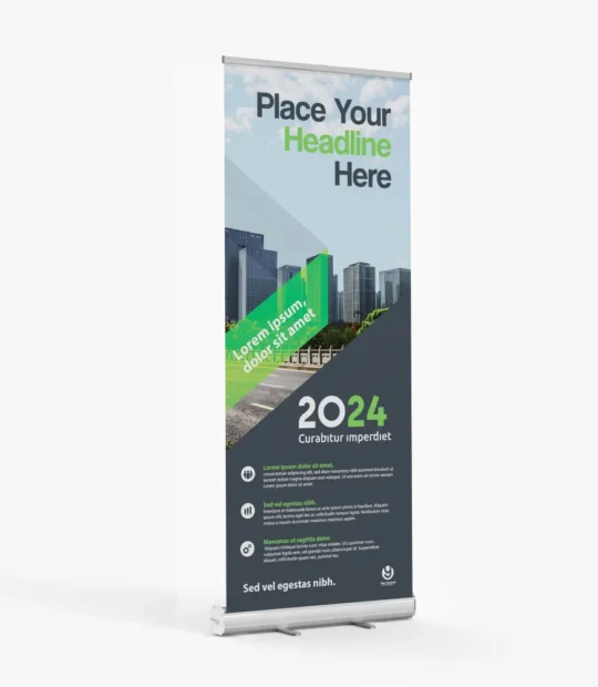 Standard retractable banner and stand