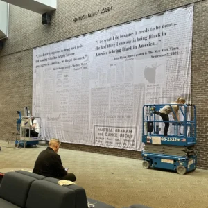 Photo of a fabric banner.