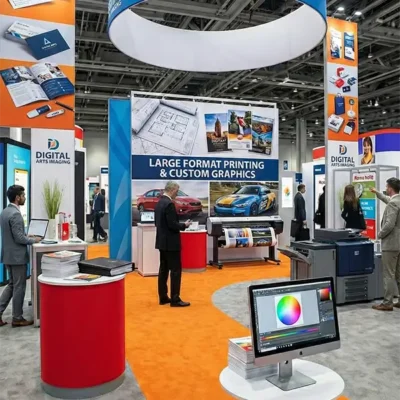 photo showing a trade show booth
